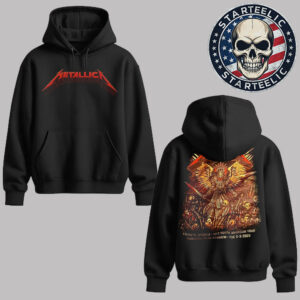 Metallica M72 Atlanta 2025 Merch At Mercedes Benz Stadium In Atlanta GA On June 3 2025 Two Sided Unisex Hoodie