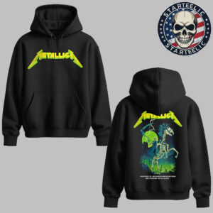 Metallica M72 Houston 2025 Merch Tee In Houston Texas At NRG Stadium On June 14 2025 Two Sided Unisex Hoodie