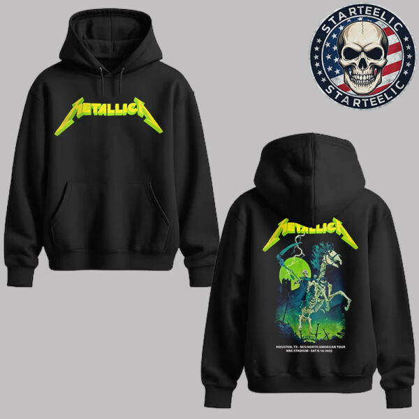 Metallica M72 Houston 2025 Merch Tee In Houston Texas At NRG Stadium On June 14 2025 Two Sided Unisex Hoodie