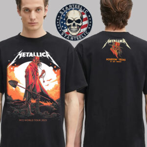 Metallica M72 Houston 2025 Pop Up Tee In Houston Texas At NRG Stadium On June 14 2025 M72 World Tour Two Sided Unisex T-Shirt