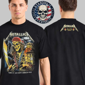 Metallica M72 Tampa 2025 Night 2 Merch Tee At Raymond James Stadium In Tampa Florida On June 8th 2025 Two Sided Unisex T-Shirt