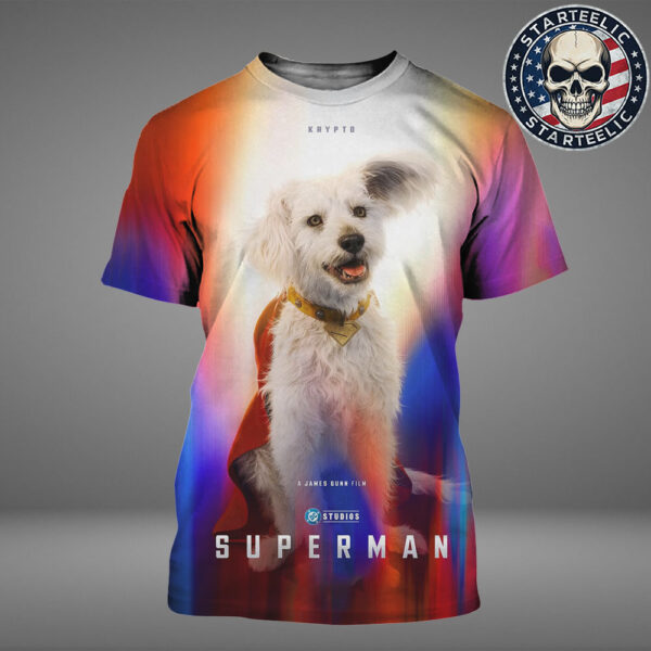 New Character Posters For Superman Krypto Superdog Only In Theaters Jully 11 2025 All Over Print Shirt