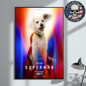 New Character Posters For Superman Krypto Superdog Only In Theaters Jully 11 2025 Home Decor Poster Canvas
