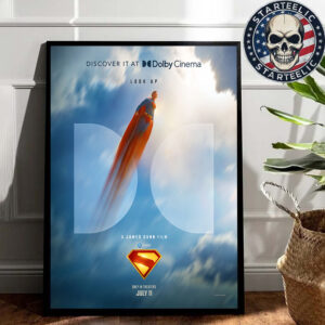 New Dolby Poster For James Gunn’s Superman In Theaters On July 11 2025 Home Decor Poster Canvas