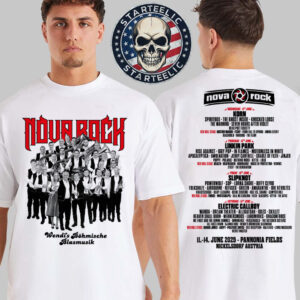 Nova Rock 2025 At Pannonia Fields In Nickelsdorf Austria On June 11-14 2025 Wendis Bohmische Blasmusik Two Sided Unisex T-Shirt