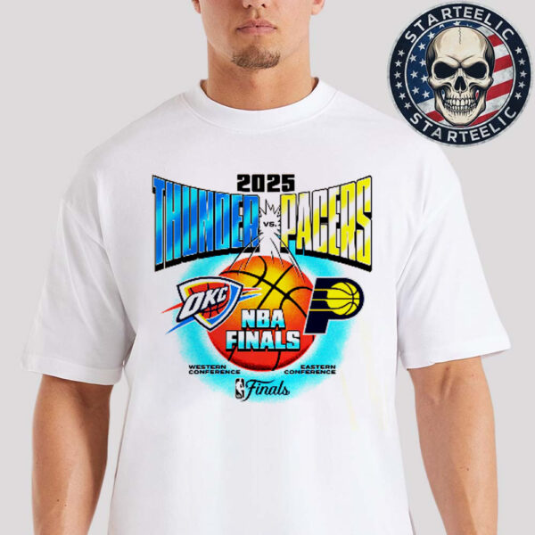 OKC Thunder Vs Indiana Pacers 2025 NBA Finals Vintage Matchup Unisex T-Shirt