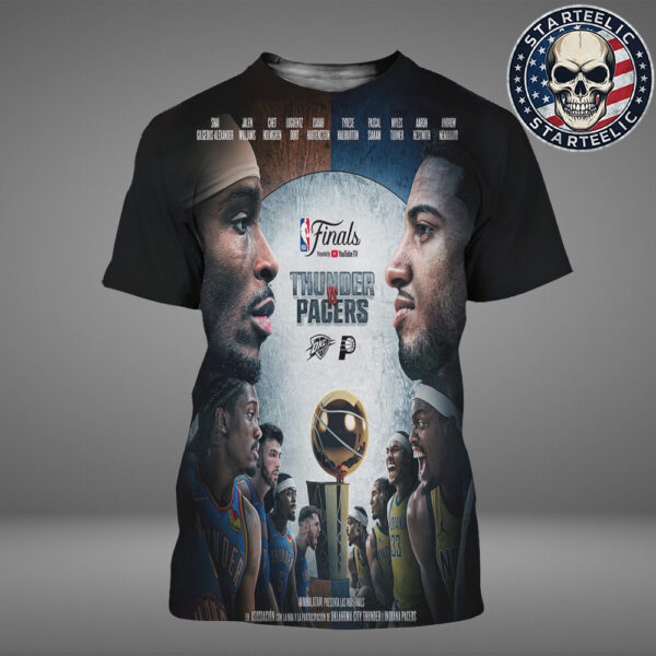 Oklahoma City Thunder Vs Indiana Pacers NBA Finals 2025 All Over Print Shirt