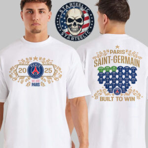 Paris Saint Germain Nike 2025 UEFA Champions League Winners Final Munich 2025 Roster Jersey Two Sided Unisex T-Shirt