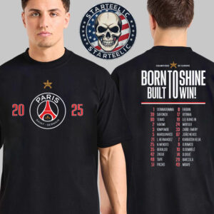 Paris Saint Germain Nike 2025 UEFA Champions League Winners Final Munich 2025 Roster Two Sided Unisex T-Shirt