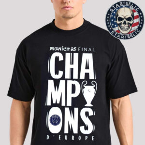 Paris Saint Germain UCL Champions 2025 Large Graphic Unisex T-Shirt