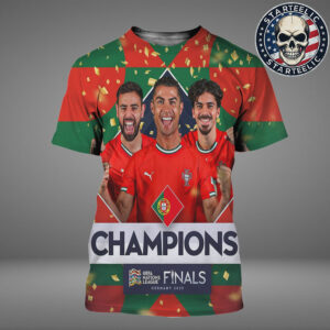 Portugal Are UEFA Nations League Champions Germany 2025 All Over Print Shirt