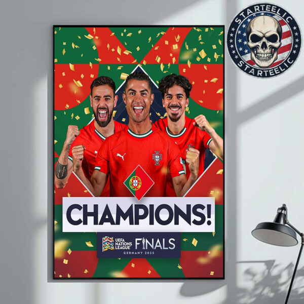 Portugal Are UEFA Nations League Champions Germany 2025 Home Decor Poster Canvas