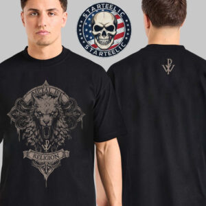 Powerwolf Wolfhead 2025 Two Sided Unisex T-Shirt