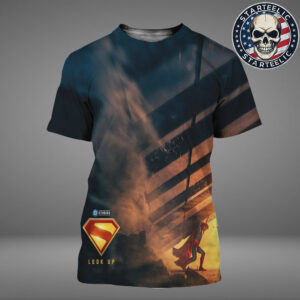 ScreenX Poster For James Gunn’s Superman Look Up Only In Theaters July 11 2025 All Over Print Shirt