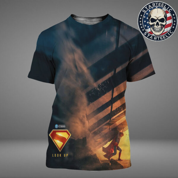 ScreenX Poster For James Gunn’s Superman Look Up Only In Theaters July 11 2025 All Over Print Shirt