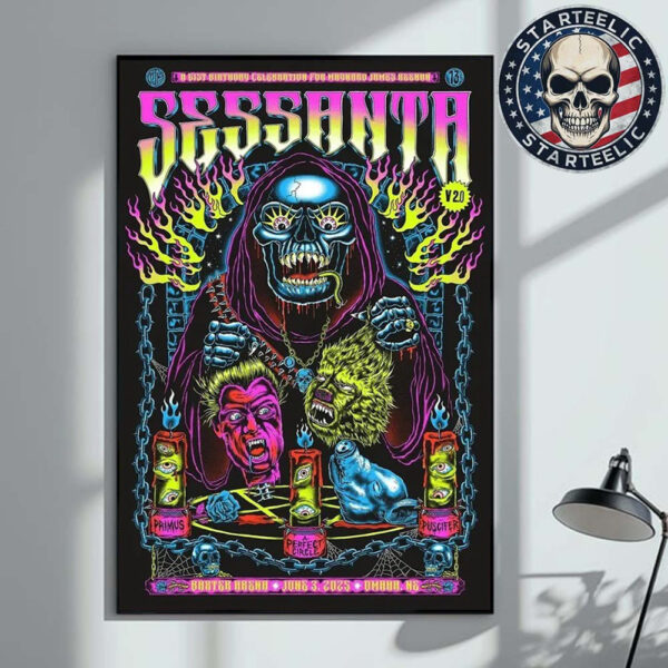Sessanta V2.0 Tonight Poster At Baxter Arena In Omaha Nebraska On June 3 2025 Home Decor Poster Canvas