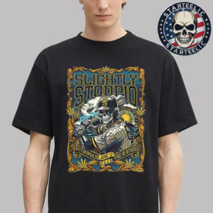 Slightly Stoopid Event Poster Step Into The Sun At Stage AE Outooors In Pittsburgh PA On June 12 2025 The Baseball Player Skeleton Artwork Unisex T-Shirt