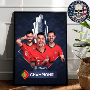 UEFA Nations League Champions Are Portugal In Germany 2025 Home Decor Poster Canvas