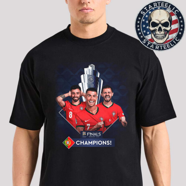 UEFA Nations League Champions Are Portugal In Germany 2025 Unisex T-Shirt