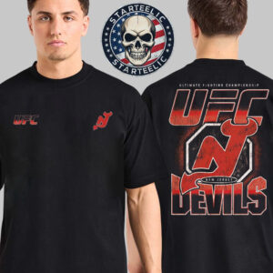 UFC X New Jersey Devils Limited Edition Tee Ultimate Fighting Championship 2025 Two Sided Unisex T-Shirt