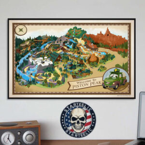 Wheelderness At Piston Peak National Park Coming To Frontierland 2025 Home Decor Poster Canvas