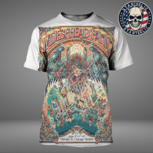 Widespread Panic Event Poster At Chicago Theatre In Chicago IL On June 4th 5th 6th 2025 All Over Print Shirt