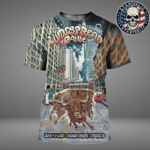 Widespread Panic Merch Poster At Chicago Theatre In Chicago IL On June 4th 5th 6th 2025 All Over Print Shirt