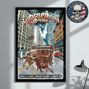 Widespread Panic Merch Poster At Chicago Theatre In Chicago IL On June 4th 5th 6th 2025 Home Decor Poster Canvas