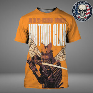 Wu Tang Clan Event Poster At Dickies Arena In Fort Worth TX On June 13th 2025 The Samurai Artwork All Over Print Shirt