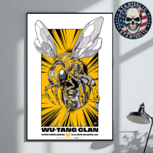 Wu Tang Clan Tonight Poster At State Farm Arena In Atlanta GA On June 11 2025 The Bee Artwork Home Decor Poster Canvas